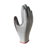 Polyester with Grey Nitrile Half Coating Work Gloves