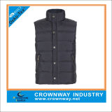 Mens Fashion Plaid Sleeveless Winter Quilted Jacket