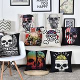 Home Decorative Custom Factory Sale Sofa Cushion Printed Cushion Cover Cotton Linen