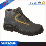 Suede Leather Upper Middle Cut Safety Boots Calzado Trabajo Ufa029