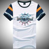 Fashion Crew Neck Short Sleeve T Shirt for Male