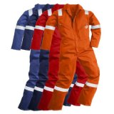 Woven 100% Cotton with Reflective Tape Flame Retardant Coverall