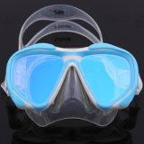 Silicone Skirt and Strap Tempered Double Lens Diving Mask
