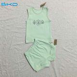 Screen Printing Baby Clothes Sleeveless Baby Clothes Set