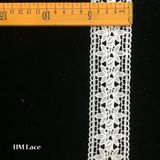 5cm White Springy Lace Fabric Trim Ribbon Garment Accessories for Wedding Hmhb1210