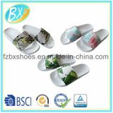 Plant Printing Slide Slipper for Lady