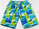 Oeko-Tex Full Elastic Waist Polyester Patterned Children Board Short Swimwear