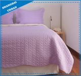 Lavender Solid Color Polyester Quilt Set