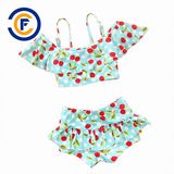 New Design Cartoon Print Girl Swimwear with Oeko-Tex