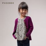 100% Wool Knitting Cardigan Children Apparel for Girls