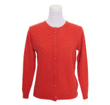 Gn1613 Yak/Merino Wool Long Sleeve Round Neck Cardigan spring and Autumn Women's Sweater