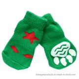 2017 Christmas Tree Pet Accessories Knitting Anti-Skid Pet Socks