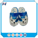 Latest Design Cute Cat Emb Soft Warm Slippers for Kids