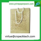 Luxury Branded Cardboard Paper Gift Bag with Grain and Rope Handle