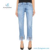 Straight Crop Frame Classic Jeans for Women and Ladies