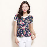Summer New Style Women's Flora Print Custom Design T-Shirt