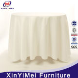 Wholesale Cheap Round Polyester White Table Cloth for Banquet Wedding