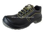 Split Embossed Leather Safety Shoes Low Cut Ankle (HQ03054)