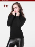 Girl's Yak Wool/Cashmere High Collar Round Neck Strentch Sweater/Garment/Clothes/Knitwear