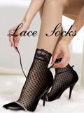 Sexy Breathable Fishnet & Lace Sock 8205