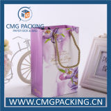 Romantic Flower Printing Paper Bag with Handle (CMG-MAY-012)