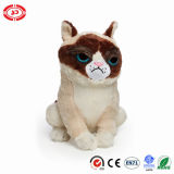 Sitting Cute Face Plush Soft Toy with Embroidery Fashion Gift
