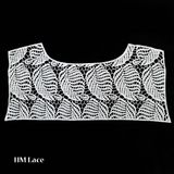 Leaf Applique Neck Neckline Boutique Women Fashion Embroidery Neck Lace X058