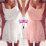 Hot Sale Fashion Tight Waist Chiffon Flower Girl Dress (50151)