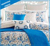 Mosaic Snowflake Design Printed Polycotton Duvet Cover Set