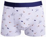 New Print Design Viscose Men's Boxer Brief Underwear with Eco Permit