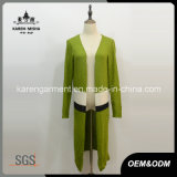 Women Striped Knitted Long Line Cardigan Duster Coat