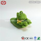 Frog Green Cute Plastic Eyes Plush Soft Fluffy CE Slipper