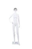 Fashionable Full Body Bright White Female Mannequin with Makeup