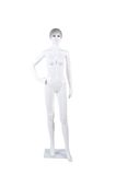 Fashionable Full Body Bright White Female Mannequin with Makeup