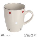 Dots Design with Rim Ceramic Coffee Mug