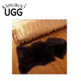 100 % Merino Sheepskin Single Rug Floor Carpet Pelt Black