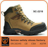 Camel High Ankle Climbing Boots Waterproof Nubuck Leather Hiking Safety Shoes Sc-2218