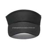 Plain Blank Black Running Sun Visor Hat