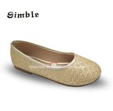 PU Leather Upper Girls Simple Light Wholesale Ballt Shoes