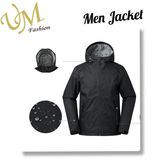 Custom Made Black Men Pullover Windbreaker Jacket