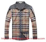 Men's Clothing Woven Y/D Plaid Washing Shirt (RTS14013)