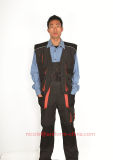 Cheap Grey Black Man Canvas Work Vest with Multi-Pockets
