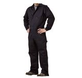 Black Multi Pocket Protect Building Worker Coverall