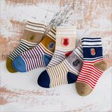 Street Fashion in Stripes Star babies Cotton Sock