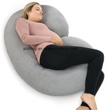 C Shaped Contoured Maternity Body Pregnancy Pillow with Zippered Cover
