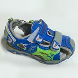 Colorful Kid Outdoor Flat Beach Sandal with PU Upper and TPR Outsole