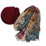 Bohemia Stylish Large Size Polyester Printed Lady Scarf (Hz104)