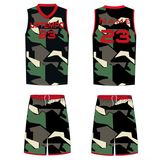 Jinfucai Camo Design Clothing Sublimation 100% Polyester Basketball Jerseys