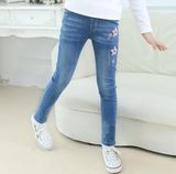 Spring Online Shopping Fashion Style Kids Young Girls Leggings Jeans