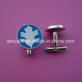 Custom Hard Enamel Metal Silver Cufflinks Hot Selling